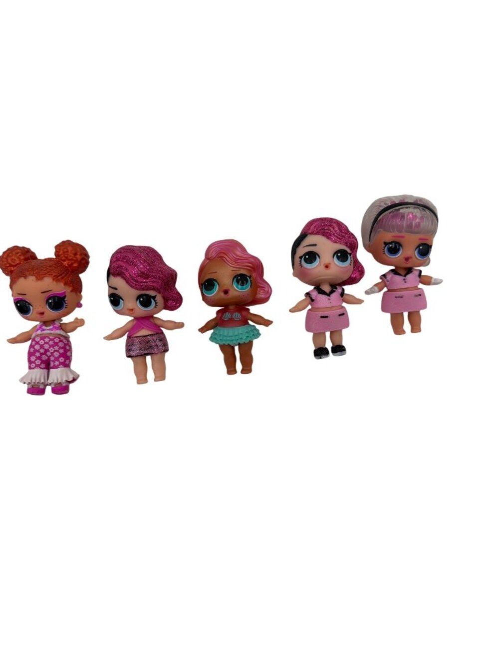 LOL Surprise Dolls Lot Of 5 Mixed Styles With Glitter Details & Outfits